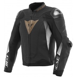 Dainese Δερμάτινο Μπουφάν Super Speed 4 Μαύρο/ Χρυσό / Λευκό Μπουφάν Δερμάτινα